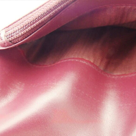 PRADA triple -fold wallet leather x silver material Authentic USED - Picture 9 of 11